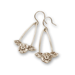 Vickie Hallmark | Flora Trapeze Earrings | sterling silver