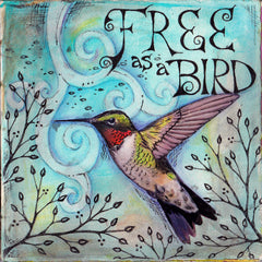 Vickie Hallmark | Free As a Bird | Watercolor Collage Journal