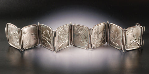 Vickie Hallmark | Hinged Bracelet | fine silver