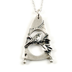 Vickie Hallmark | Meadowlark Pendant | Argentium sterling silver