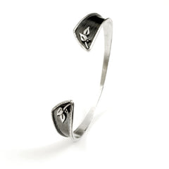 Vickie Hallmark | Sprig Cuff | Argentium sterling silver, fine silver