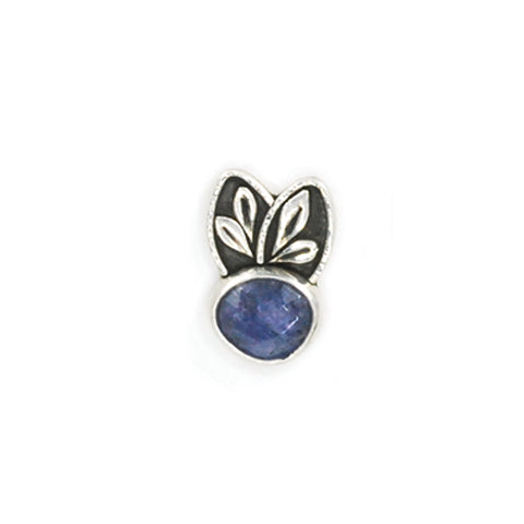 single tanzanite stud earring by Vickie Hallmark