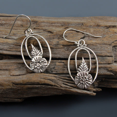 double ring earrings - Vickie Hallmark jewelry workshop