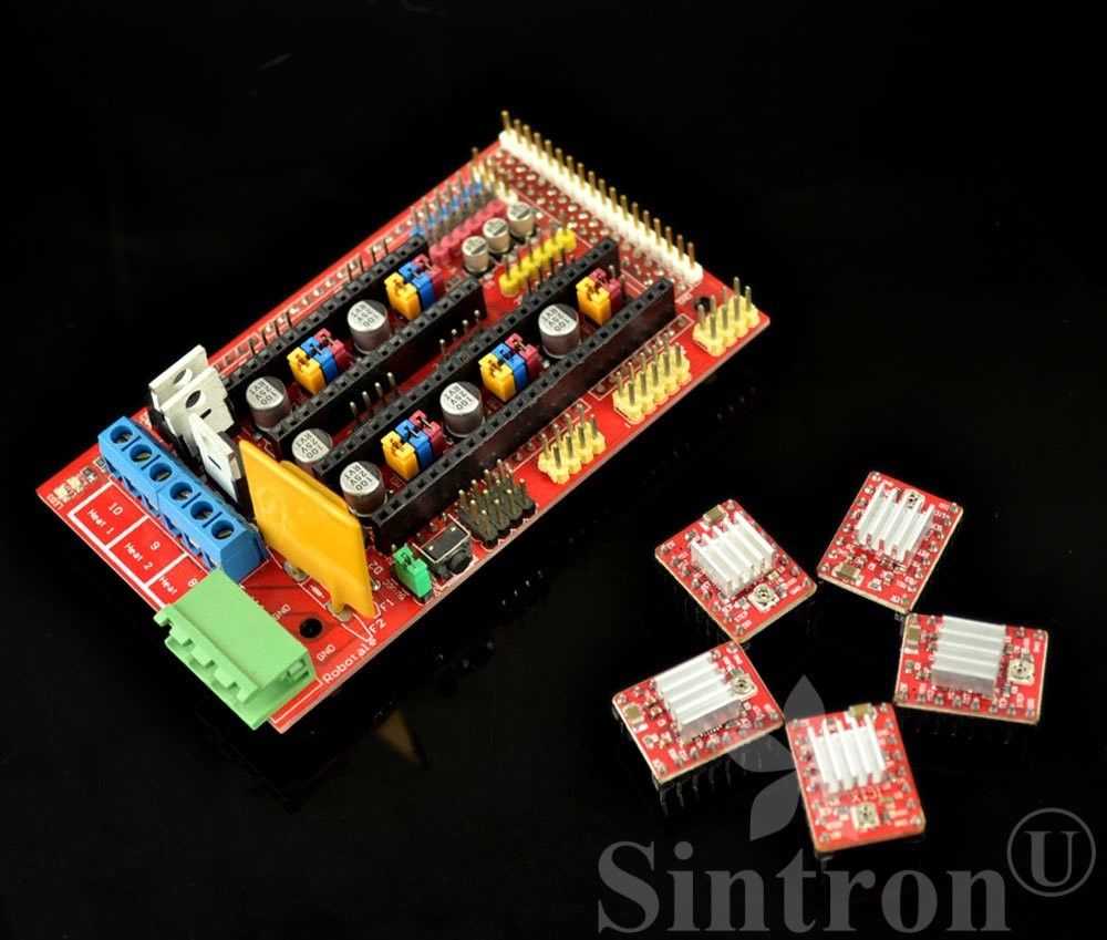 3D Drucker Kit mit RAMPS 1.4 Controller Mega 2560 Board 5pcs A4988 