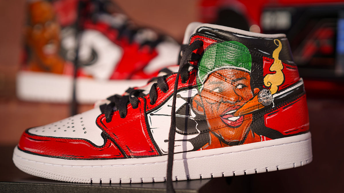 CUSTOM Cartoon Jordan 1s Michael Jordan The Last Dance Men size 10