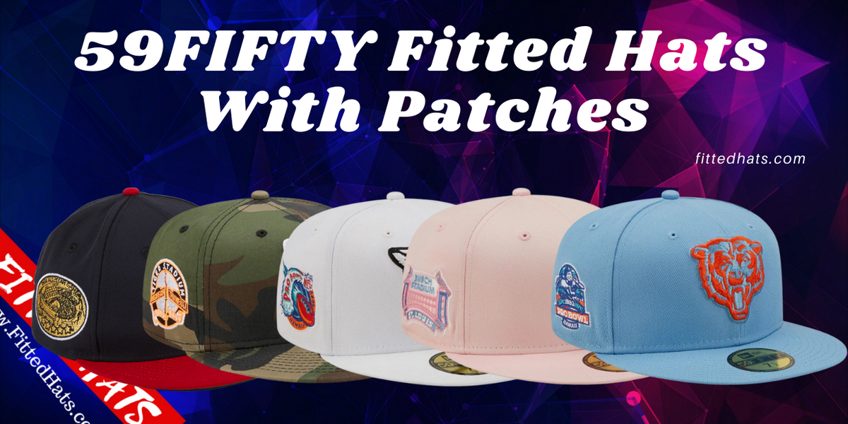 New Era Fitted Hats With Patches | Baseball Caps With Side Patches 