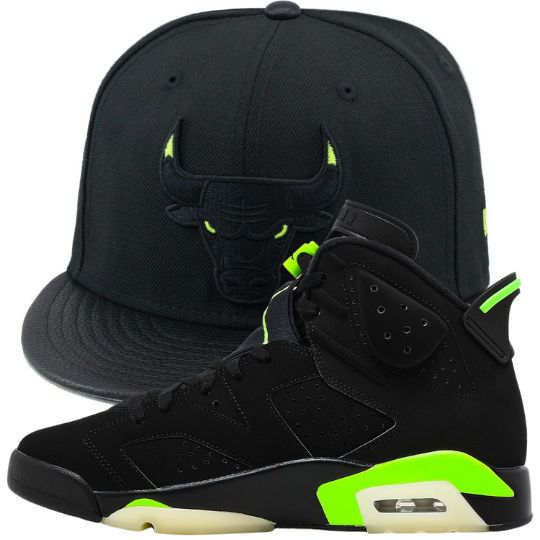hat to match jordan 6 electric green