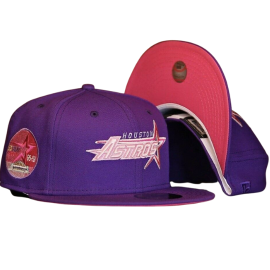 purple astros fitted