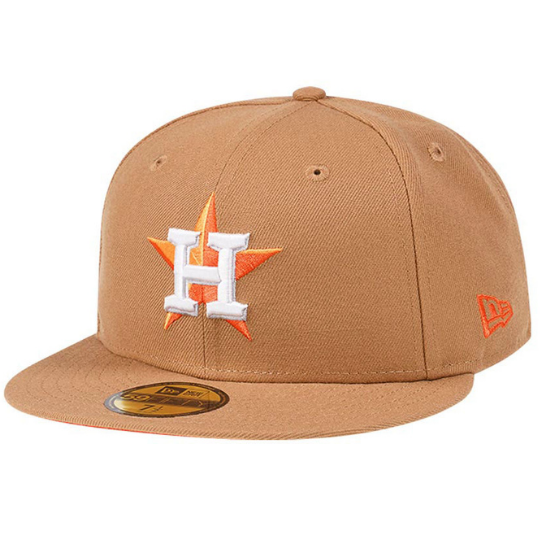 brown astros fitted