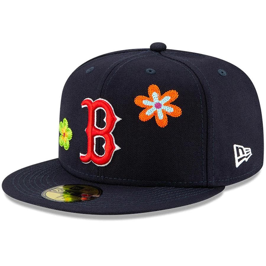 floral boston red sox hat