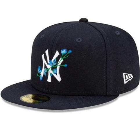 new york yankees side patch bloom 59fifty fitted