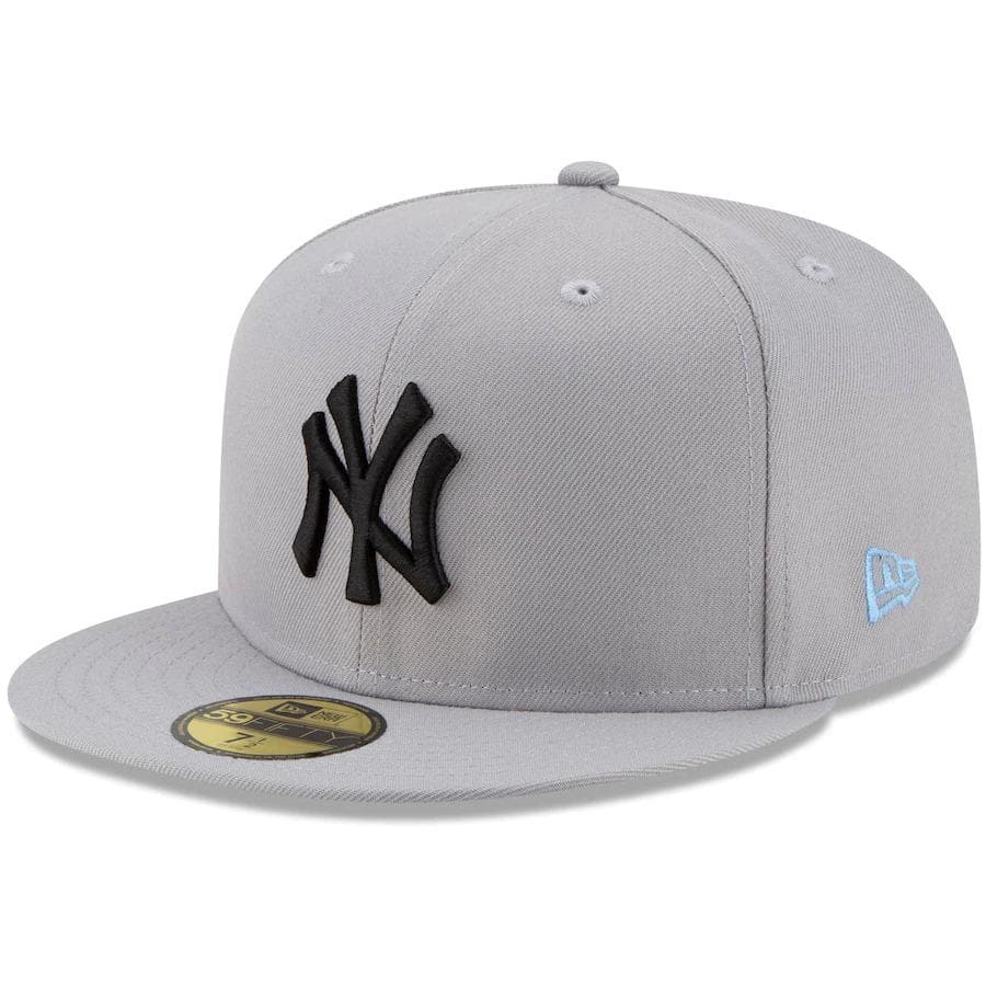 gray brim yankee fitted