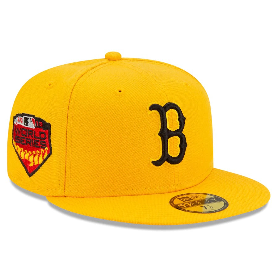 boston red sox hat black and yellow