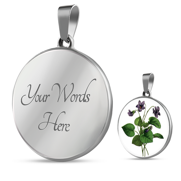 Necklace: Capricorn, African Violet