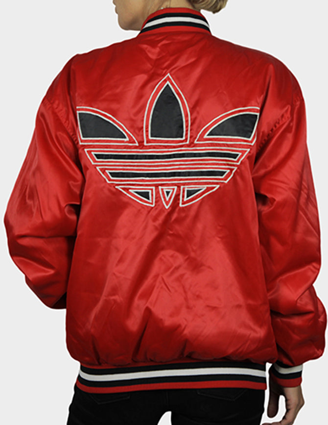 adidas red bomber jacket