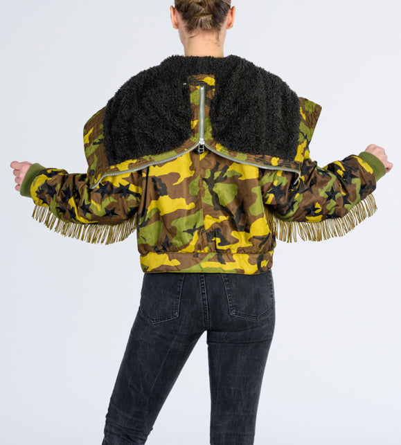 adidas originals camo bomber jacket