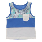 Baby Boy Tank Top | Blue Palm| Panco