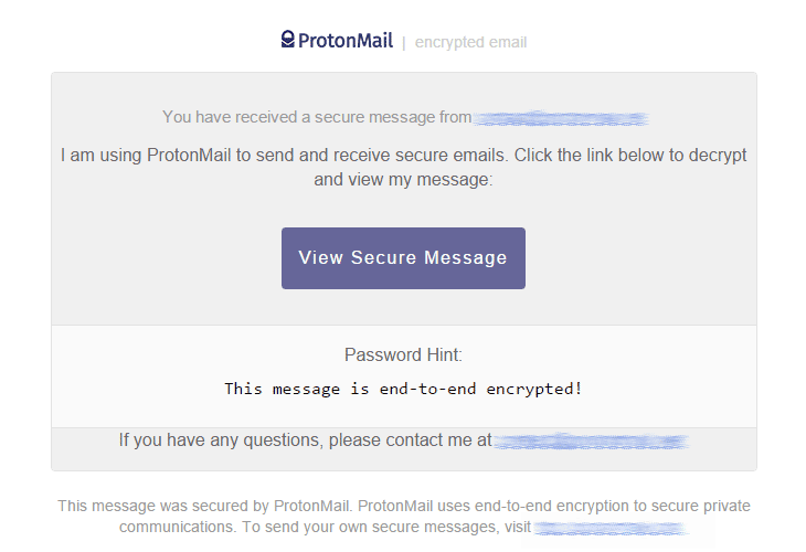 Encrypted email