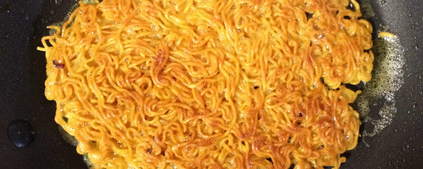 Pan fry ramen noodles