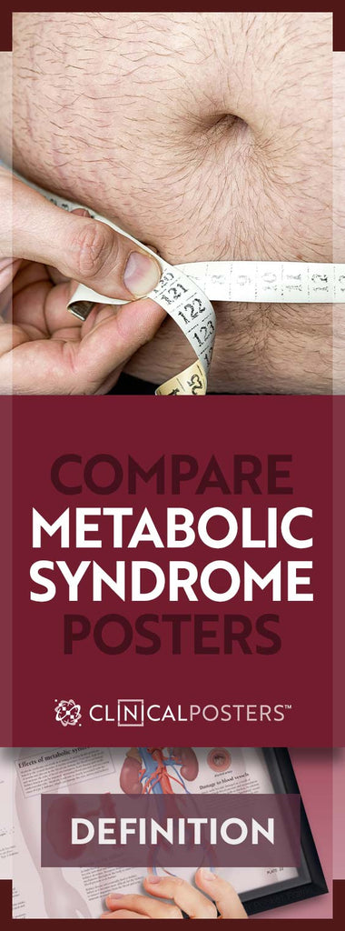 Metabolic Syndrome Anatomy Poster Comparison