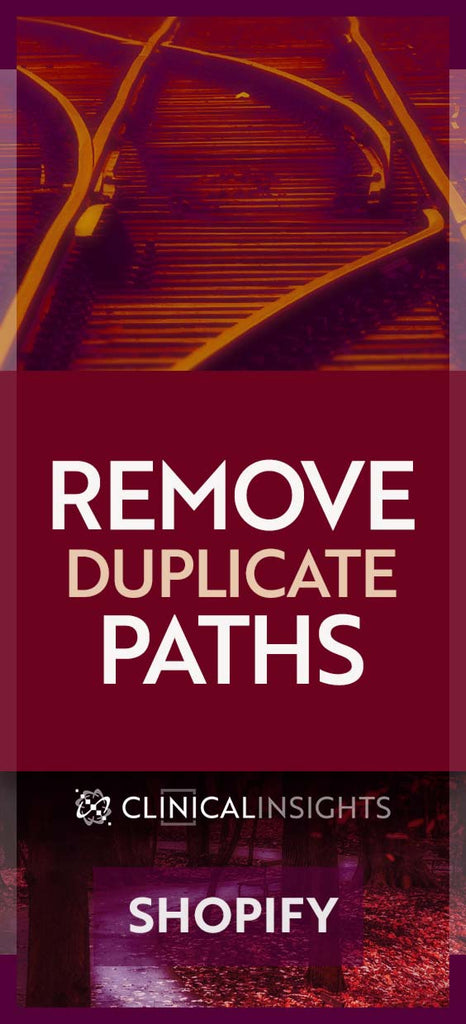 Remove Duplicate Paths