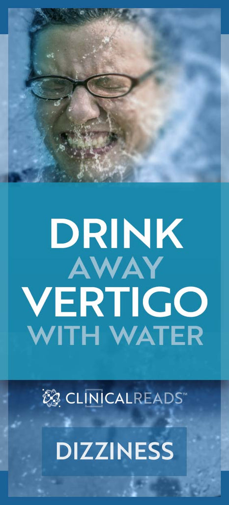Drink Away Vertigo With Water