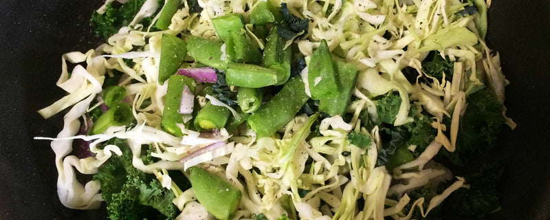 Stir fry green veggies