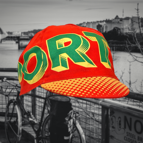 Portland Wrap Cycling Cap Orange | Cento Cycling x Raymi Damo