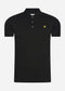 Plain polo shirt - jet black