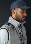 Softshell down quilt gilet - illusion blue