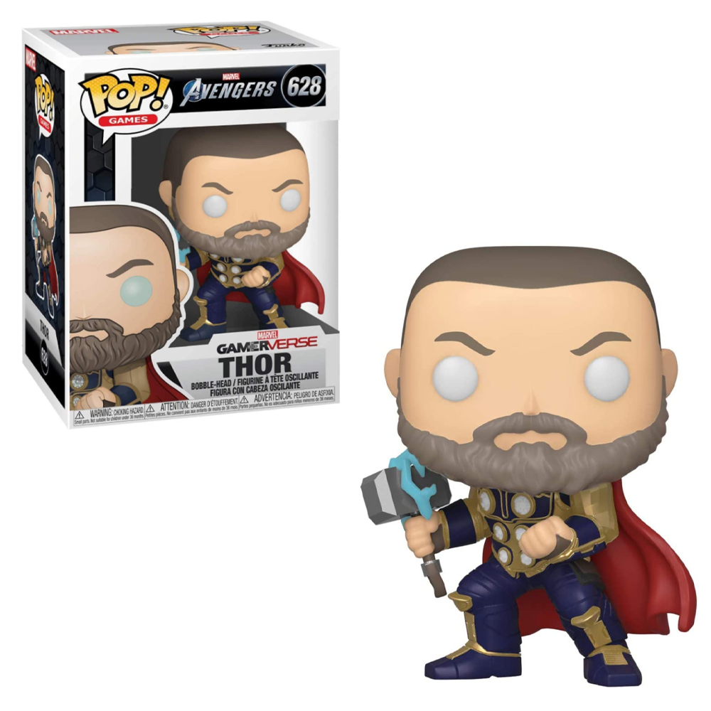 Includes POP Protector #628 Thor Marvel Avengers Game Funko POP 