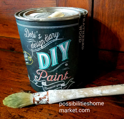 Debi's Design Diary DIY Paint Weathered Wood