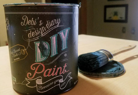 DIY Paint Bohemian Blue Paint Pixie Round Paint Brush