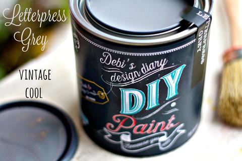 Debi's Design Diary DIY Paint Letterpress Grey
