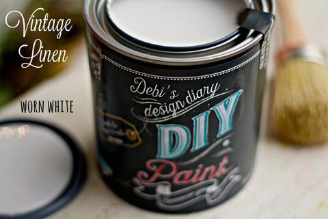 Debi's Design Diary DIY Paint Vintage Linen