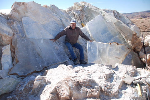 Rockswest Utah Selenite Mine - Call 505-455-3567 today