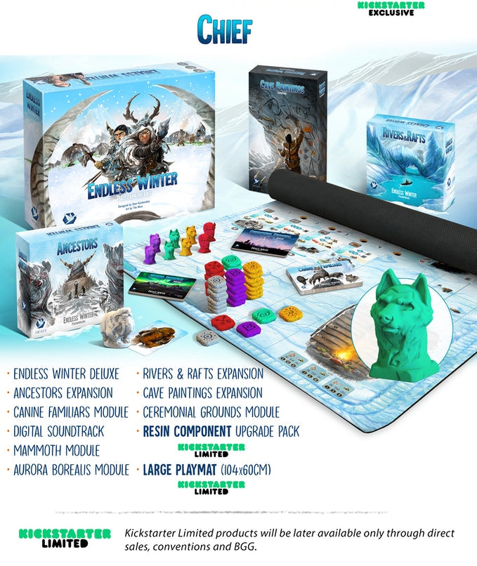 Endless Winter: Paleoamericans Deluxe Chief Pledge All-In