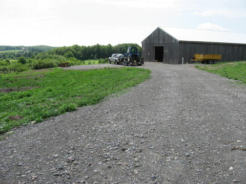 Finished driveway at Devine Gardens pole barn