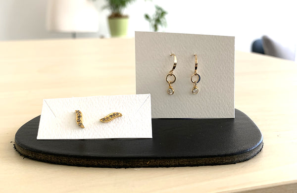 Diamond pave earrings