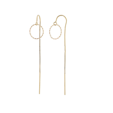 Light Circlet Threader Earrings