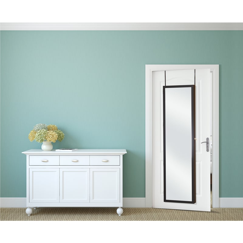 Mirror Style Over The Door Super Size Jewelry Armoire Handy