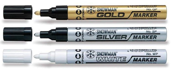 Bazic Silver and Gold Metallic Markers - 2 pack