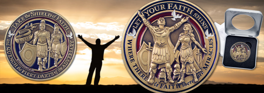Faith Theme Challenge Coin image