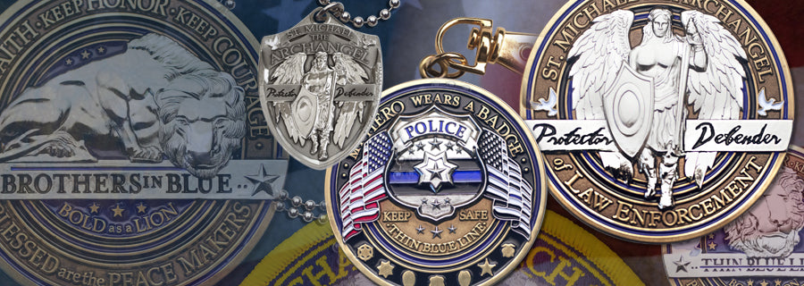 Law enforcement Challenge coins and emblems