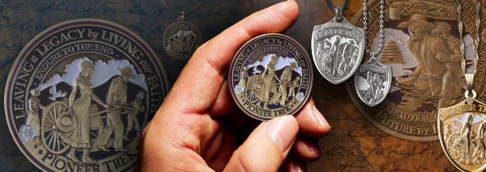 Commemorative Pioneer Trek Medallion and other Handcart Trek Gifts