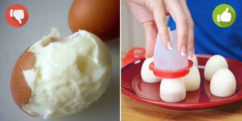 Comment éplucher facilement un oeuf dur grâce au cuits oeufs QUI-CUIT egglettes