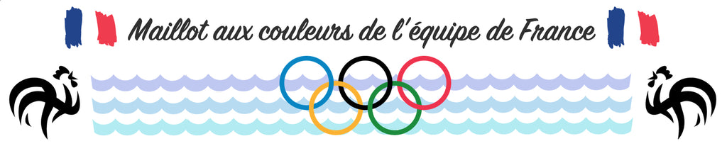 Maillot de natation aux couleurs de l'équipe de France.