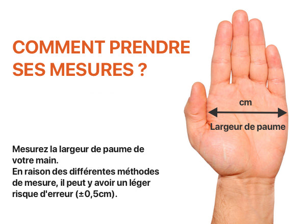 Comment prendre ses mesures pour des gants sports fitness ?