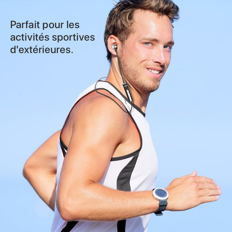 Les écouteurs magnétiques Bluetooth H6 sont parfait pour les activités sportives extérieures.