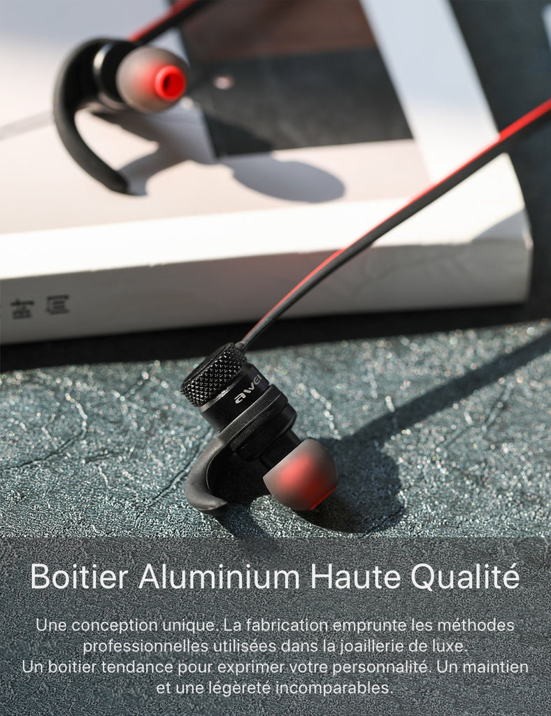 Écouteurs magnétiques Bluetooth en aluminium haut de gamme